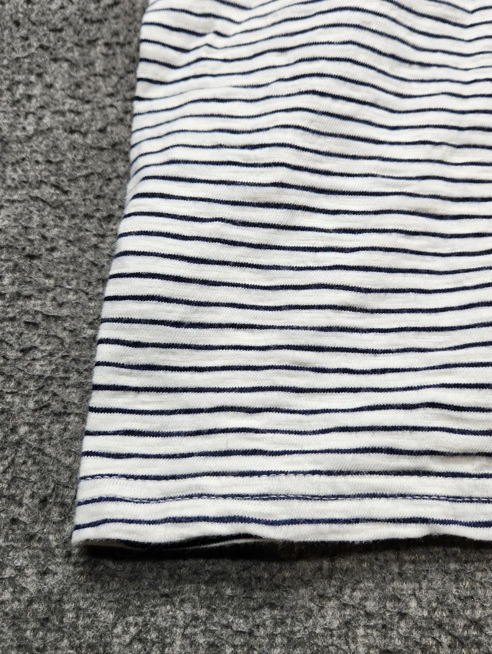 J.Crew Striped Mini Dress Tie Waist Sleeveless Cotton White Navy L - Picture 7 of 7